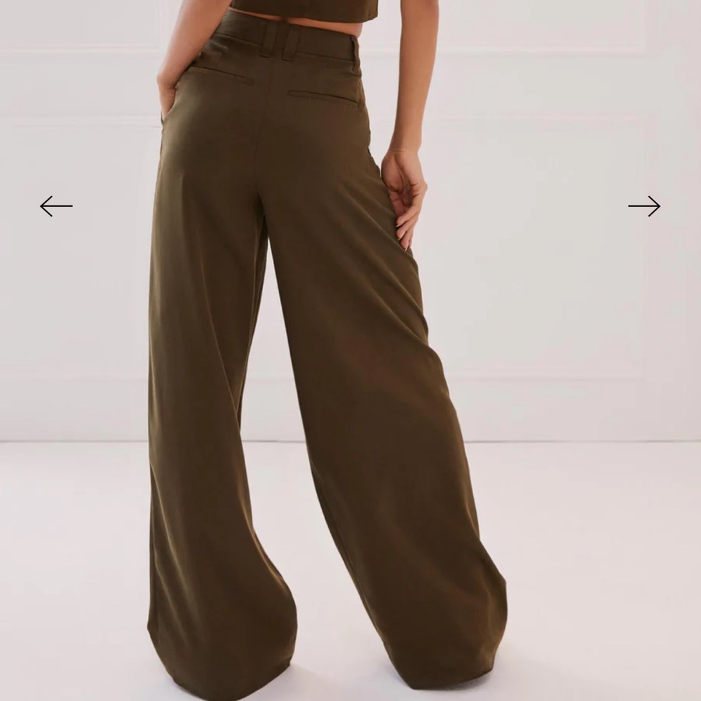 Something Navy Wide Leg Trousers - Picture 2 of 8